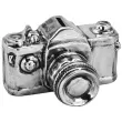 skarbonka aparat fotograficzny ceramiczna srebrna