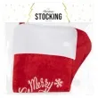 skarpeta na prezenty merry christmas czerwona 40 x 26 cm partypal