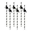 slomki halloween czarownice bialo czarne 19 5 cm 6 szt