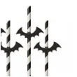 slomki halloween nietoperz bialo czarne 19 5 cm 6 szt