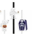 slomki halloween wesole kosciotrupy bialo czarne 19 5 cm 6 szt