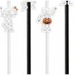 slomki halloween wesole kosciotrupy bialo czarne 19 5 cm 6 szt