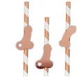 slomki imprezowe peniski mix rose gold metalik 19 5 cm 6 szt