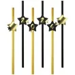 slomki nowy rok 2024 z gwiazdami zloto czarne 19 5 cm 6 szt