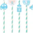 slomki papierowe baby shower boy niebieskie godan 8 szt