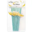 slomki papierowe bananowe zolte partypal 20 cm 8 szt