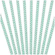 slomki papierowe chevron turkusowy 19 5 cm 10 szt