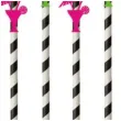 slomki papierowe drinki z palemka fuksja zielony jasny 19 5cm 6 szt