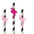 slomki papierowe flamingi fuksja rozowy jasny 19 5cm 6 szt