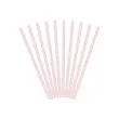 slomki papierowe kropki biale rozowe jasne partydeco 19 5 cm 10 szt