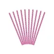 slomki papierowe kropki biale rozowe partydeco 20 cm 10 szt
