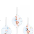 slomki papierowe misie z balonikami blekitny congee 20 cm 6 szt