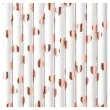 slomki papierowe serca partydeco 19 5cm rose gold