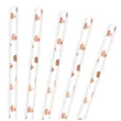 slomki papierowe serca partydeco 19 5cm rose gold