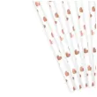 slomki papierowe serca partydeco 19 5cm rose gold
