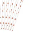 slomki papierowe serca partydeco 19 5cm rose gold