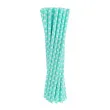 slomki papierowe w kropki turkusowe biale 19 7 cm 24 szt
