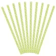 slomki papierowe w kropki zielone jab biale 19 5 cm 10 szt