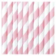 slomki papierowe w paski rozowe jasne 19 5 cm 10 szt