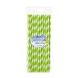 slomki papierowe w paski zielone 19 7 cm 24 szt