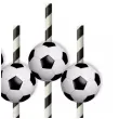 slomki pilka nozna bialo czarne 19 5 cm 6 szt