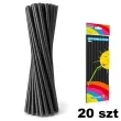 slomki proste grube 24 cm czarne 20 szt