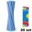slomki proste grube 24 cm niebieskie 20 szt