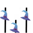 slomki proste halloweenowe kapelusze wiedzmy partypal 20 cm 6 szt