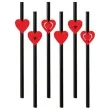 slomki serca mix czerwone 19 5 cm czarne 6 szt