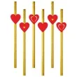 slomki serca mix czerwone 19 5 cm zlote 6 szt