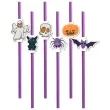 slomki straszne halloween fioletowy 19 5 cm 6 szt