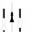 slomki szachy czarno biale 19 5 cm 6 szt