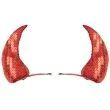 spinka do wlosow rogi diabla cekinowe czerwony widmann 2 szt