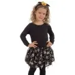 spodniczka tutu dziecieca na halloween czarno srebrna carnival toys
