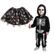 spodniczka tutu dziecieca na halloween czarno srebrna carnival toys