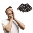 spodniczka tutu dziecieca na halloween czarno srebrna carnival toys