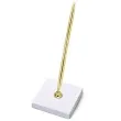 stojaczek z dlugopisem classic gold bialy 16cm 1 szt