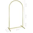 stojak na tlo luk zloty partydeco 80x150 cm