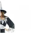 stroj damski czarownica na halloween andrzejki karnawal zestaw sukienka kapelusz pasek rozm s