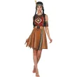 stroj damski larp cosplay indianka zestaw sukienka pasek opaska bransoletki rozm s