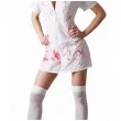 stroj damski na halloween i karnawal pielegniarka zombie zestaw sukienka czepek rozm s