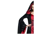 stroj damski na halloween i karnawal wampirzyca gotycka sukienka z kapturem rozm s