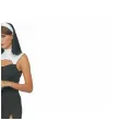 stroj damski na halloween niegrzeczna sexy zakonnica sukienka i nakrycie glowy m