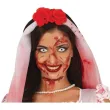 stroj damski na halloween zakrwawiona suknia slubna panna mloda zombie krew m