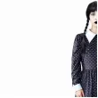 stroj damski na karnawal i halloween gotycka sukienka wednesday addams cosplay rozm m