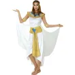 stroj damski na karnawal kleopatra faraonka krolowa egiptu bialo zloty rozm s