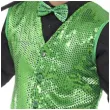 stroj dla doroslych cekinowa kamizelka zielona smiffys rozm s
