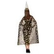 stroj dla doroslych czarownica peleryna i kapelusz zloty carnival toys