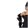 stroj dla doroslych flappers dluga czarna smiffys rozm xl