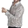 stroj dla doroslych koszula cekinowa disco srebrna boland rozm l